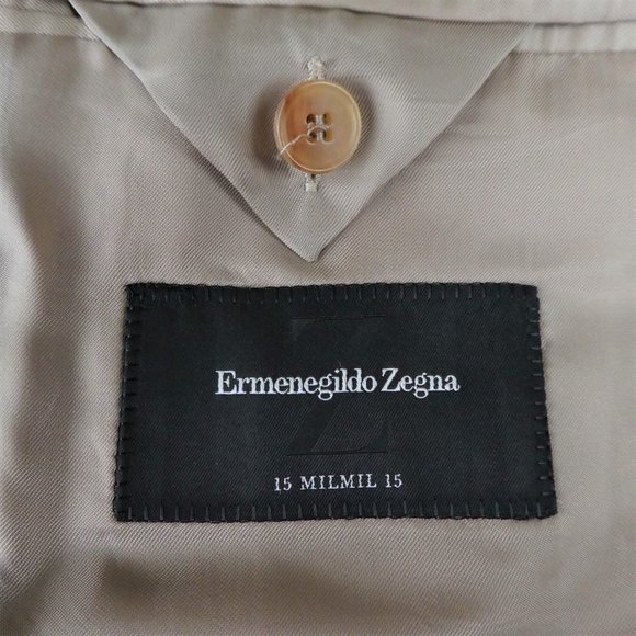 Ermenegildo Zegna Sport Coat Blazer 15mil Silk Wool 3 Btn NO Vent Houndstooth - Picture 10 of 12